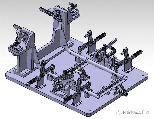 焊接夾具與汽車爬梯工裝夾具 基于Pro/E和STEP格式的3D數模應用